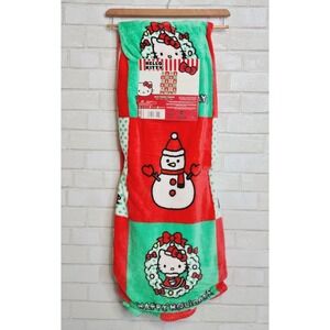 Hello‎ Kitty Christmas Holiday Silk Touch Throw Blanket 50x70 Snowman 2024